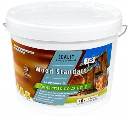 Купить ГЕРМЕТИК - Sealit Wood Standart для профессиональных работ с деревянными домами 5 л в Евпатории, Республика Крым